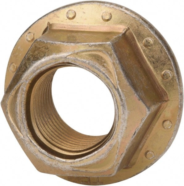 Made in USA - 5/16-18 Grade 8 Steel Hex Flange Lock Nut - First Tool & Supply