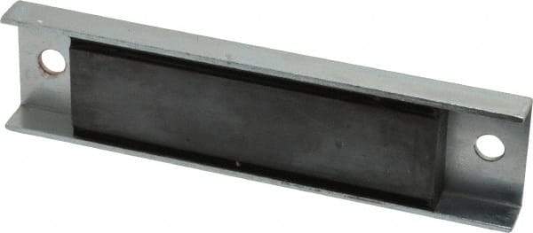 Eclipse - 45 Max Pull Force Lb, 5-1/2" Long x 1-3/8" Wide x 1/2" Thick, Rectangular Channel, Ceramic Fixture Magnet - 212°F Max Operating Temp, 0.01" Mounting Hole Diam, Stainless Steel Housing - First Tool & Supply