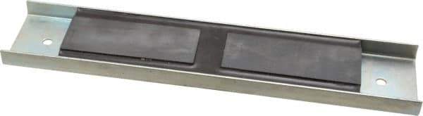 Eclipse - 60 Max Pull Force Lb, 12" Long x 2-1/2" Wide x 5/8" Thick, Rectangular Channel, Ceramic Fixture Magnet - 212°F Max Operating Temp, 0.01" Mounting Hole Diam, Stainless Steel Housing - First Tool & Supply