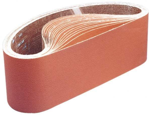 3M - 2" Wide x 132" OAL, 220 Grit, Ceramic Abrasive Belt - Ceramic, Very Fine, Coated, J Weighted Cloth Backing, Series 707E - First Tool & Supply