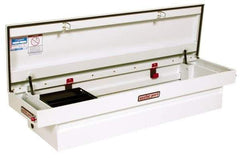 Weather Guard - 51-5/8" Wide x 6" High x 20" Deep Saddle Box - White - First Tool & Supply