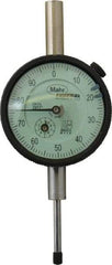 Mahr - 1" Range, 0-100 Dial Reading, 0.001" Graduation Dial Drop Indicator - 2-1/4" Dial, 0.1" Range per Revolution, 0.001" Accuracy, Revolution Counter - First Tool & Supply