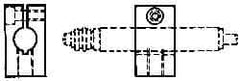 Mahr - Remote Data Collection Square Bracket - 28.6mm Overall Length, For Use with Cartridge Type Gage Head, Max micro m Indicators, Remote Indicating Units - First Tool & Supply