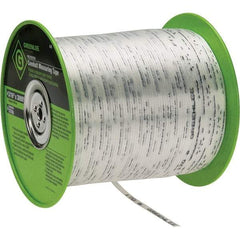 Greenlee - 3,000 Ft. Long, Polyester Measuring Tape - 3/16 Inch Diameter, 170 Lb. Breaking Strength - First Tool & Supply