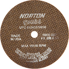 4 x .035 × 3/8″ Gemini Fast Cut Small Diameter Cut-Off Wheel >3″ A 60 O Type 01/41 - First Tool & Supply