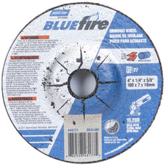 4″ × 1/4″ × 5/8″ BlueFire Non-Woven Depressed Center Wheel Type 27 Zirconia Alumina / Aluminum Oxide - First Tool & Supply