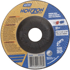 ‎4-1/2″ × 1/4″ × 7/8″ NorZon Plus Non-Woven Depressed Center Wheel Type 27 - First Tool & Supply