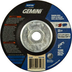 ‎4-1/2 × 1/4 × 5/8 - 11″ Gemini Grinding Wheel A 24 S BDA Type 27 - First Tool & Supply