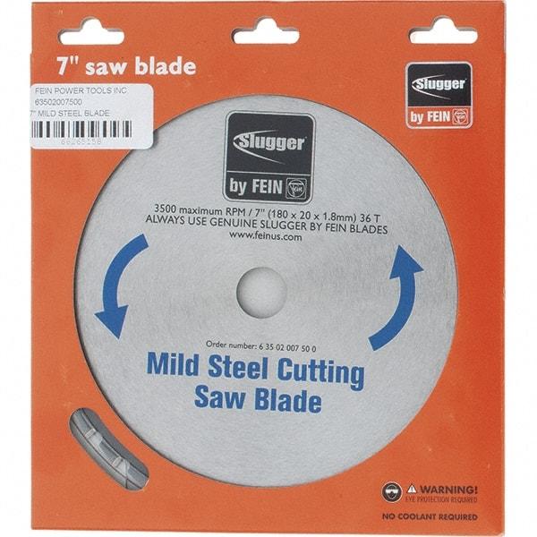 Fein - 7" Diam, 0.7874" Arbor Hole Diam, 36 Tooth Wet & Dry Cut Saw Blade - Carbide-Tipped, Standard Round Arbor - First Tool & Supply