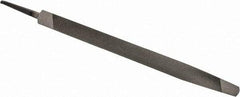 Value Collection - 8" Long, Taper American-Pattern File - Single Cut, 0.41" Overall Thickness, Tang - First Tool & Supply