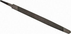 Value Collection - 6" Long, Taper American-Pattern File - Single Cut, 0.31" Overall Thickness, Tang - First Tool & Supply