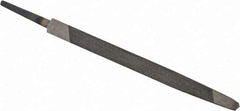 Value Collection - 4" Long, Taper American-Pattern File - Single Cut, 0.21" Overall Thickness, Tang - First Tool & Supply