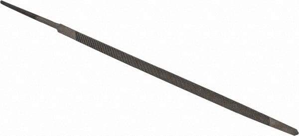 Value Collection - 6.44" Long, Taper American-Pattern File - Single Cut, 0.18" Overall Thickness, Tang - First Tool & Supply