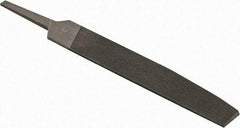 Value Collection - 5.3" Long, Second Cut, Knife American-Pattern File - Double Cut, 0.11" Overall Thickness, Tang - First Tool & Supply