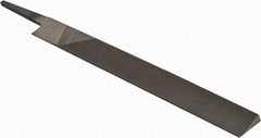 Value Collection - 7.61" Long, Smooth Cut, Knife American-Pattern File - Double Cut, 0.18" Overall Thickness, Tang - First Tool & Supply