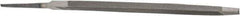 Value Collection - 6.44" Long, Taper American-Pattern File - Single Cut, 1/4" Overall Thickness, Tang - First Tool & Supply