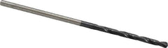 Hertel - #51 135° High Speed Steel Jobber Drill - TiAlN Finish, Right Hand Cut, Spiral Flute, Straight Shank, 2" OAL, Split Point - First Tool & Supply