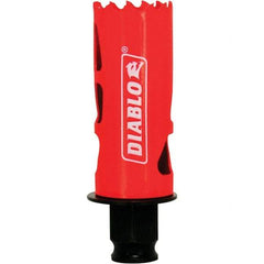 Freud - 1-1/8" Diam, 2-3/8" Cutting Depth, Hole Saw - Bi-Metal Saw, Toothed Edge - First Tool & Supply