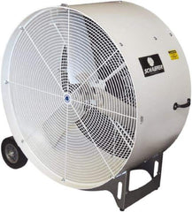 Schaefer Ventilation Equipment - 36" Blade, 1/2 hp, 11,700 CFM, Industrial Circulation Fan - Portable with Wheels, 1 Speed - First Tool & Supply