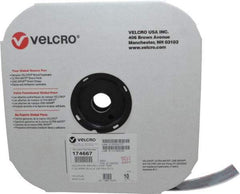 VELCRO Brand - 1" Wide x 10 Yd Long Adhesive Backed Loop Roll - Continuous Roll, Black - First Tool & Supply