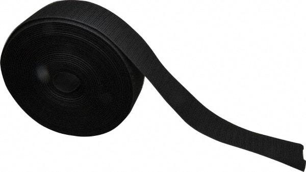 VELCRO Brand - 2" Wide x 10 Yd Long Sew On Hook & Loop Roll - Continuous Roll, Black - First Tool & Supply