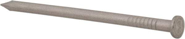 Made in USA - 8D, 10 Gauge, 2-1/2" OAL Common Nails - Smooth Shank, T304 Stainless Steel - First Tool & Supply