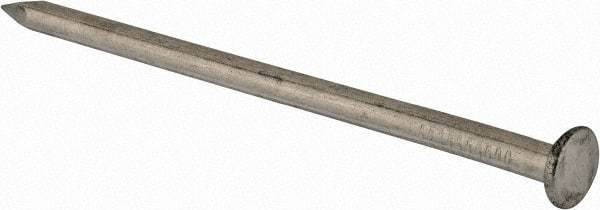 Made in USA - 16D, 8 Gauge, 3-1/2" OAL Common Nails - Smooth Shank, Aluminum - First Tool & Supply