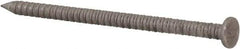 Made in USA - 8D, 10 Gauge, 2-1/2" OAL Common Nails - Ring Shank, 18-8 Stainless Steel - First Tool & Supply