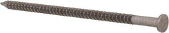 Made in USA - 12D, 9 Gauge, 3-1/4" OAL Common Nails - Ring Shank, T304 Stainless Steel - First Tool & Supply