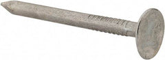 Value Collection - 11 Gauge, 1-1/2" OAL Roofing Nails - Ring Shank, Grade 2 Steel, Galvanized Finish - First Tool & Supply