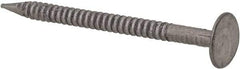 Value Collection - 13 Gauge, 1-1/2" OAL Underlayment Nails - Annular Thread Shank, Grade 2 Steel, Uncoated - First Tool & Supply