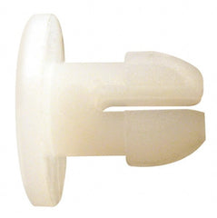 Made in USA - 0.093" Hole Diam, 0.24" OAL, Split Shank, Nylon Panel Rivet - First Tool & Supply