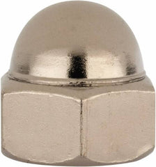 Value Collection - 5/8-11" UNC, 15/16" Width Across Flats, Nickel Plated, Steel Acorn Nut - 51/64" Overall Height, Grade 2 - First Tool & Supply