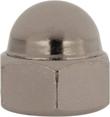 Value Collection - 1/2-20" UNF, 3/4" Width Across Flats, Nickel Plated, Steel Acorn Nut - 9/16" Overall Height, Grade 2 - First Tool & Supply