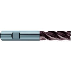 3/4x3/4x1-1/2x4 4Fl Carbide RF100 Diver End Mill-.0240 Chamfer-Weldon Shank-nano-Si - First Tool & Supply