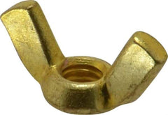 Value Collection - 5/16-18 UNC, Brass Standard Wing Nut - 1-1/4" Wing Span, 0.66" Wing Span - First Tool & Supply