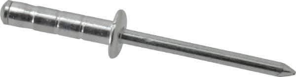 RivetKing - Size 66-69 Dome Head Aluminum Multi Grip Blind Rivet - Steel Mandrel, 0.275" to 0.598" Grip, 3/8" Head Diam, 0.192" to 0.196" Hole Diam, 7/8" Length Under Head, 3/16" Body Diam - First Tool & Supply