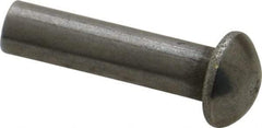 RivetKing - 3/16" Body Diam, Countersunk Uncoated Steel Solid Rivet - 3/4" Length Under Head, 90° Countersunk Head Angle - First Tool & Supply