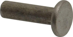 RivetKing - 3/16" Body Diam, Countersunk Uncoated Steel Solid Rivet - 5/8" Length Under Head, 90° Countersunk Head Angle - First Tool & Supply