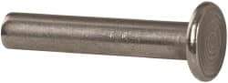 RivetKing - 3/16" Body Diam, Round Uncoated Stainless Steel Solid Rivet - 1" Length Under Head, Grade 18-8 - First Tool & Supply