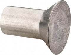 RivetKing - 3/16" Body Diam, Countersunk Aluminum Solid Rivet - 3/8" Length Under Head, Grade 1100F, 78° Countersunk Head Angle - First Tool & Supply