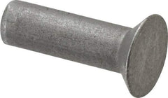 RivetKing - 3/16" Body Diam, Countersunk Uncoated Steel Solid Rivet - 5/8" Length Under Head, 90° Countersunk Head Angle - First Tool & Supply