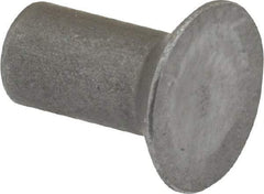 RivetKing - 1/4" Body Diam, Countersunk Steel Solid Rivet - 1/2" Length Under Head, 90° Countersunk Head Angle - First Tool & Supply