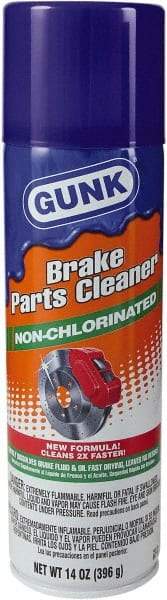 Gunk - Nonchlorinated Brake Parts Cleaner - 14 oz Aerosol Can - First Tool & Supply