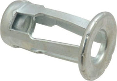 Au-Ve-Co Products - 1/4-20 UNC Thread, Zinc Plated, Steel, Screwdriver Installed Rivet Nut - 3/16 to 3/8" Grip, 5/8" Flange Diam, 0.919" Long - First Tool & Supply