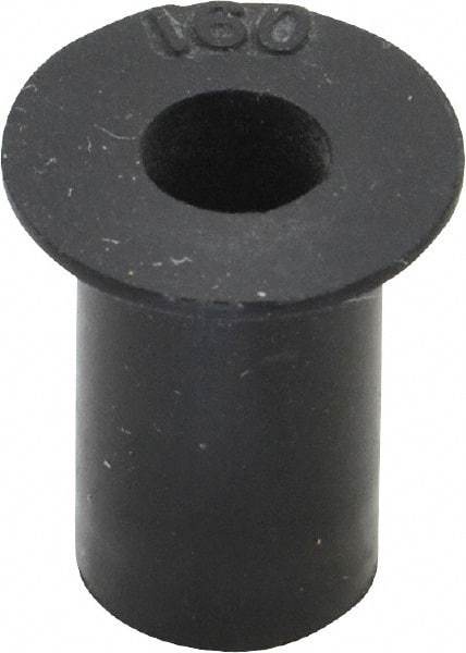 Au-Ve-Co Products - #10-32, 0.562" Diam x 0.04" Thick Flange, Rubber Insulated Rivet Nut - UNF Thread, Neoprene, 5/8" Long x 0.377" Body Diam, 0.665" OAL - First Tool & Supply