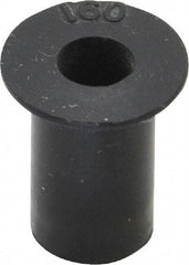 Au-Ve-Co Products - #10-32, 0.562" Diam x 0.04" Thick Flange, Rubber Insulated Rivet Nut - UNF Thread, Neoprene, 5/8" Long x 0.377" Body Diam, 0.665" OAL - First Tool & Supply