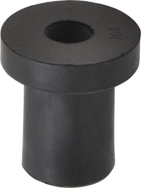 Au-Ve-Co Products - 1/4-20, 0.74" Diam x 0.187" Thick Flange, Rubber Insulated Rivet Nut - UNC Thread, Neoprene, 0.642" Long x 1/2" Body Diam, 0.829" OAL - First Tool & Supply