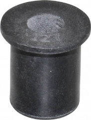 Au-Ve-Co Products - M6x1.00, 0.63" Diam x 0.051" Thick Flange, Rubber Insulated Rivet Nut - Metric Coarse Thread, Neoprene, 0.579" Long x 1/2" Body Diam, 0.63" OAL - First Tool & Supply