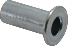 Value Collection - #6-32, 0.01 to 0.08" Grip, #12, Steel Standard Rivet Nut - Flat Head - First Tool & Supply